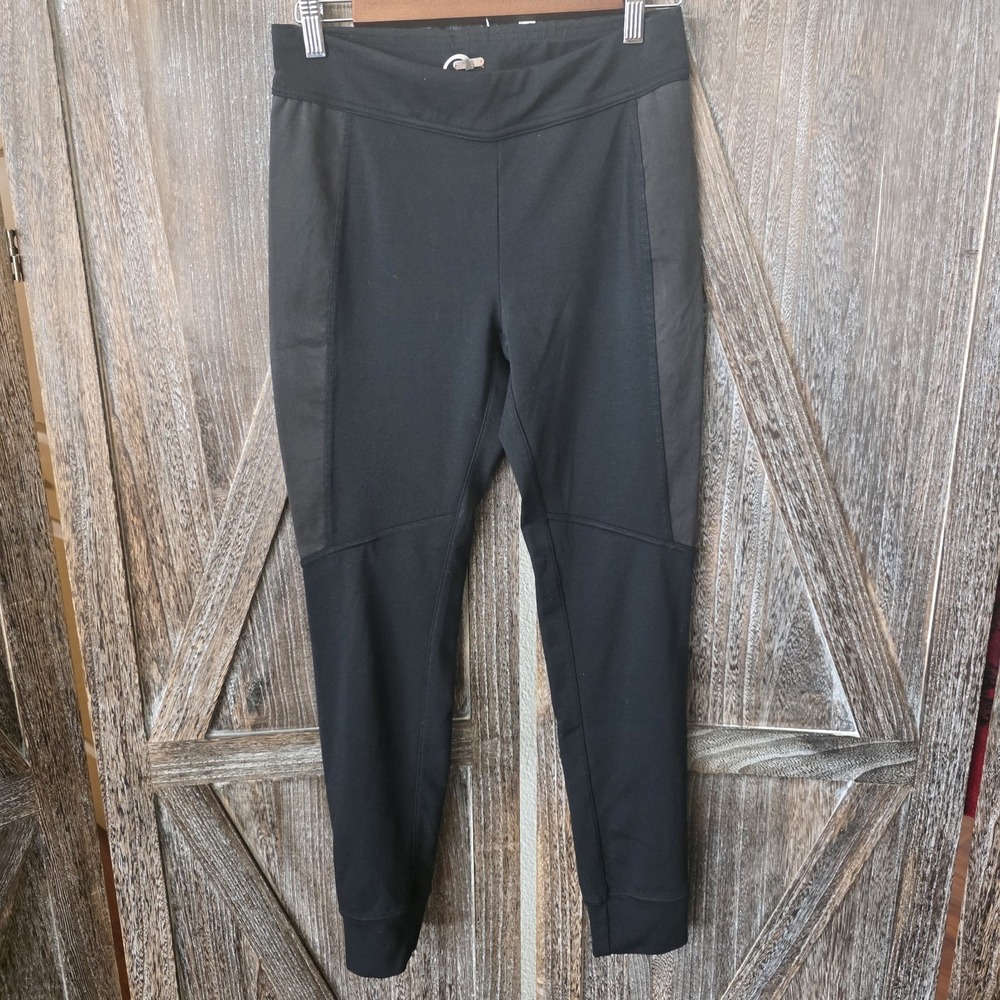 FREE PEOPLE Pants Women's Size‎ Small Black Leggings Jogger Side Panels Stretch